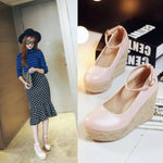 NASBAVI Classic Wedges Shoes for Women Spring Casual Ankle Straps High Heels Pumps Shoes Green Wedge Wedding Office Shoes Female