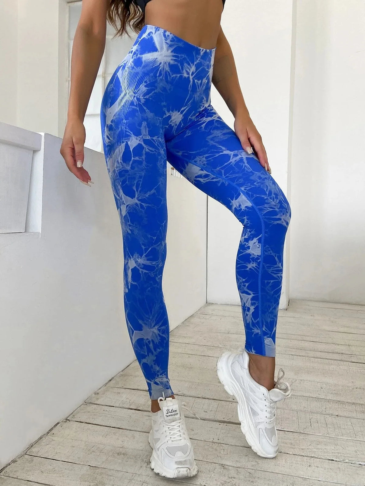 47 Color Marbling Tie-Dye Seamless Yoga Pants Sports Leggings Women Running Fitness High Waist Gym Leggings Women Workout Tights