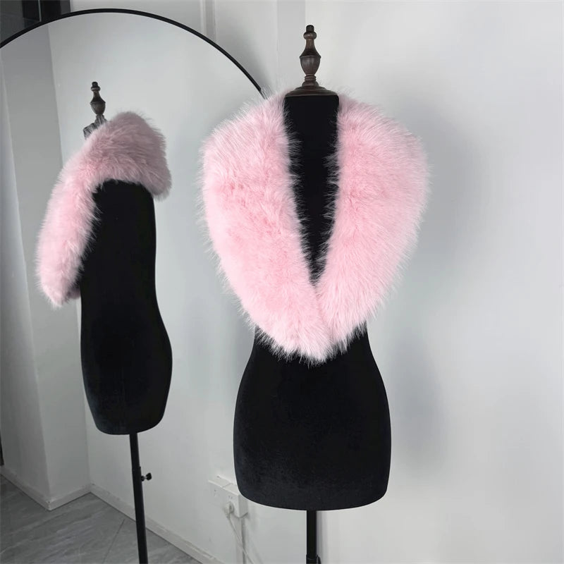 Trendix Black Knit Cardigan For Women Winter Detachable Faux Fur Collar Short Tops Street Slim Party Elegant Outerwear Top Femme