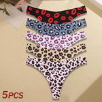5Pcs Women G-string Seamless Sweet Fruit Thongs Low-waist Panties Ladies Soft Cute Thongs Female S-XL T-Back Panties Underwear