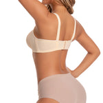 6 Pieces Color Women' Sexy Lace No Wire Bras Plus Size Adjustable Shoulders Strap T-Shirt Bra For Cup A B C D