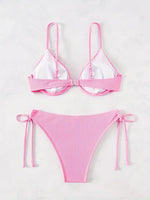 ZTVitality Solid Underwire Sexy Bikini 2025 New Arrival Biquini Padded Push Up Bandage Swimsuit Women Swimwear Summer Beachwear