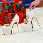Sexy Peep Toe Pumps for Women 2025 New 6CM Platform Party Nightclub Stage Stilettos 16CM High Heels Pole Dance Stripper Shoes