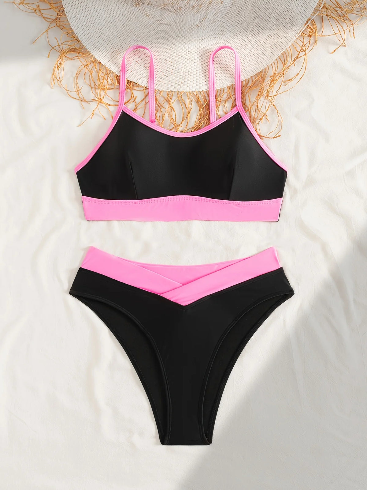 ZTVitality Sexy Patchwork Push Up Swimsuit Women Swimwear Summer Beachwear 2025 New Arrival Biquini Padded Bra Bikini Set