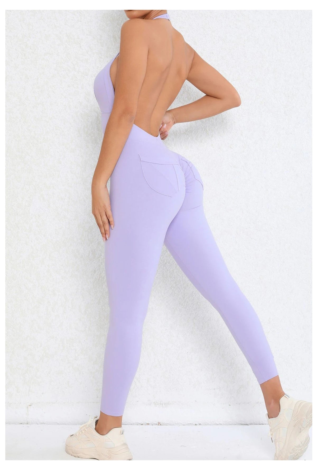Backless Gym Jumpsuit Sport Overalls Women Nylon Yoga Workout Clothes for Women Fitness Clothing Gym Sets Womens Outfits