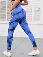 47 Color Marbling Tie-Dye Seamless Yoga Pants Sports Leggings Women Running Fitness High Waist Gym Leggings Women Workout Tights