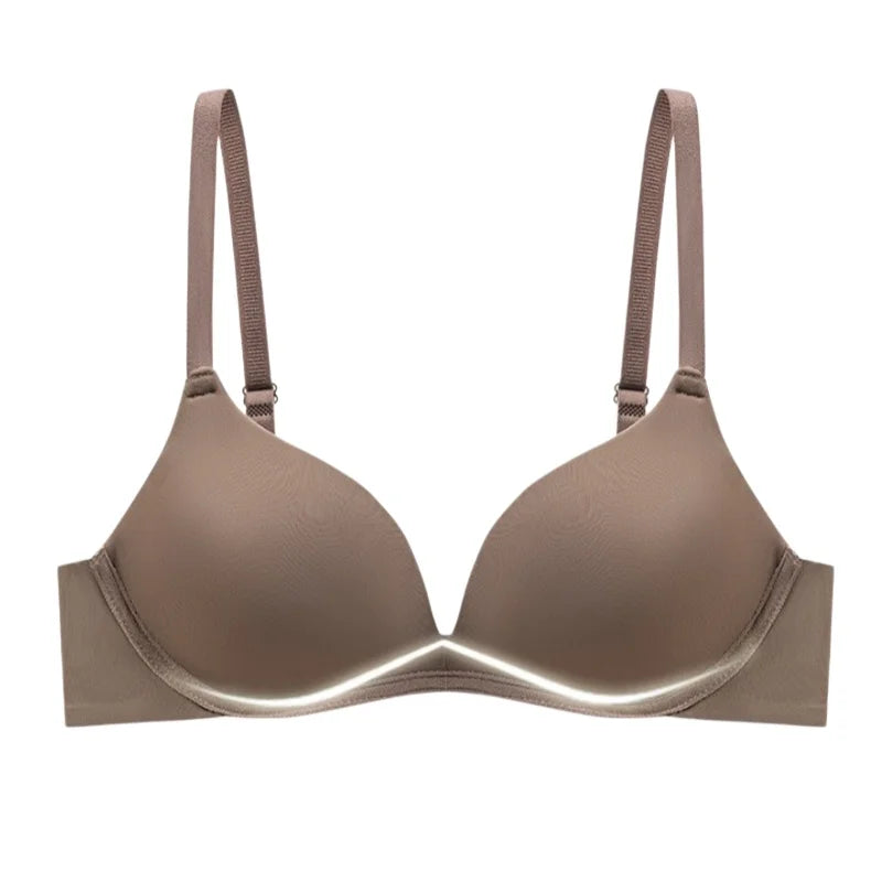 Women Wireless Fixed Mold Cup Smooth Bra Adjustable Strap Integrated Fixed Cup Lingerie Skin-Friendly Underwear S-XL Intimates