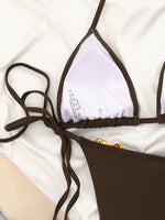 DEKA Sexy Micro Push Up Triangle Bikinis Sets Women Bandage Solid Swimsuit Brazilian Summer Holiday Bathing Suit Swimwear
