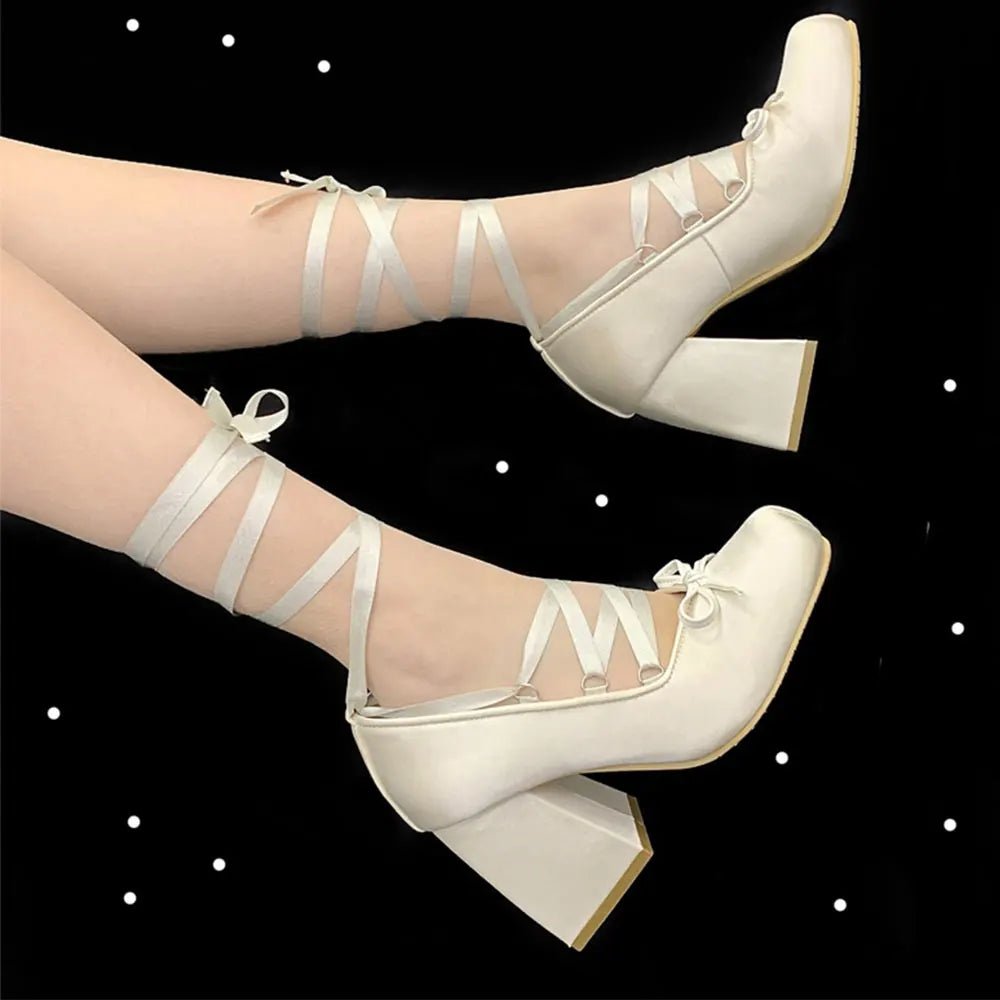 2026 Brand Design Women's Mary Janes Heels Shoes Summer Vintage Black Shoes Sweet Elegant Crystals Rhinestones Lady Pumps