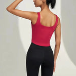 Women's fitness sports vest, camisole, beautiful back, running, shock-absorbing, gathering and slimming, naked feeling, worn ext