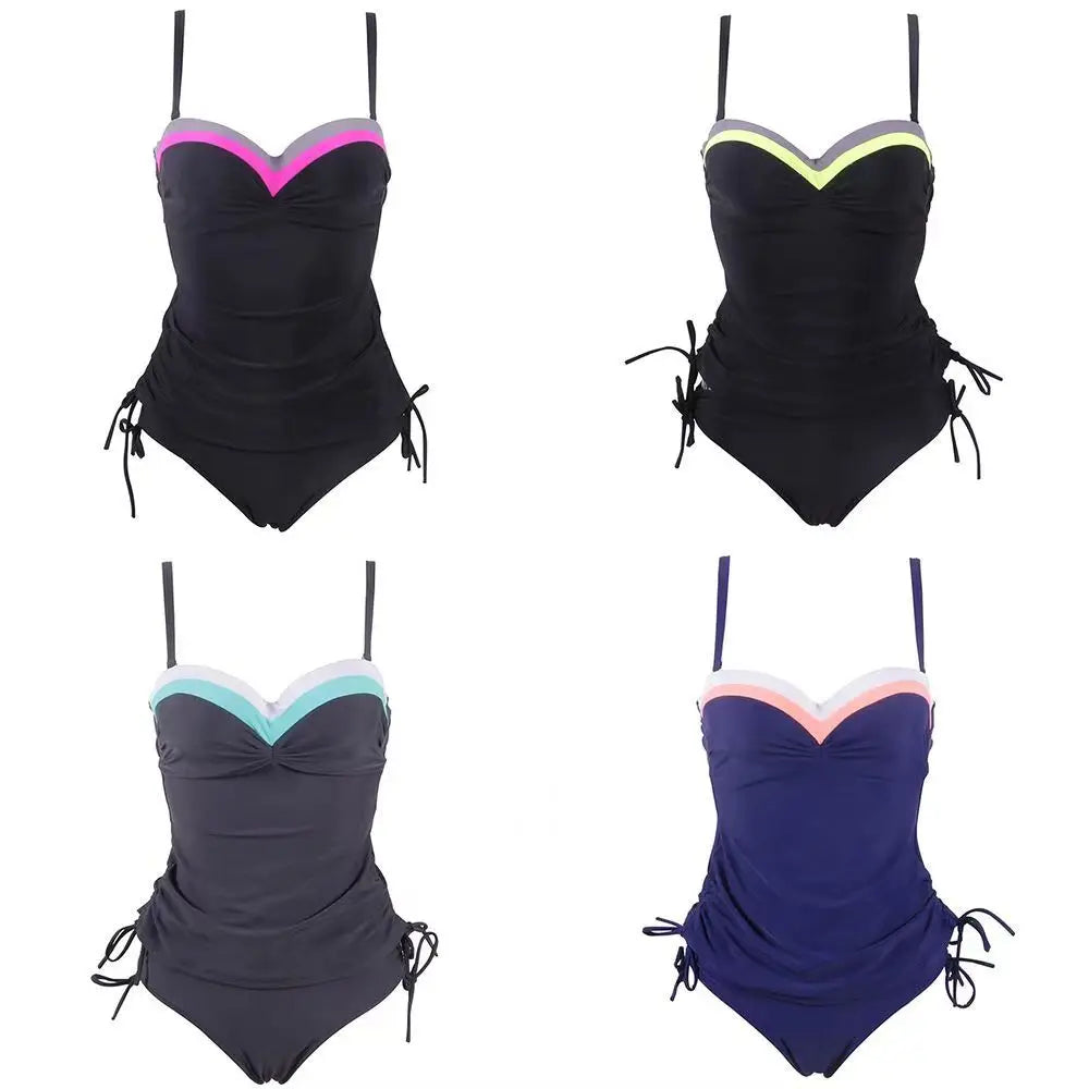Summer Two Pieces Swimsuits Woman Push Up Swimwear Female Tankini Sets Beachwear Brazilian Bathing Suit Sports Women Bathers