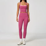 Yoga Set Women Tracksuit 2 Piece Gym Clothing Sportswear Running Tank Top Fitness Leggings Workout OutfitsAthletic Wear Suit