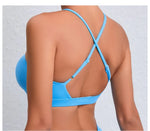 Women's Yoga Bra - Running Cross Back Breathable Naked Feel Sports Fitness Brafor Yoga Running Gym Top