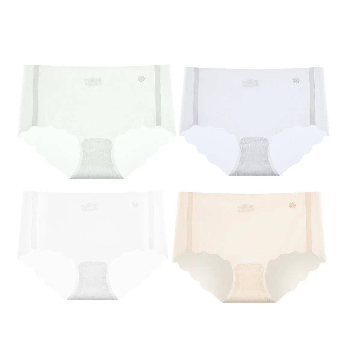 4Pcs/Set Sexy Women Panties Quick Drying Thin Briefs Seamless Underwear Summer Underpants Low Rise invisible Panties