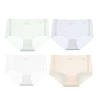 4Pcs/Set Sexy Women Panties Quick Drying Thin Briefs Seamless Underwear Summer Underpants Low Rise invisible Panties