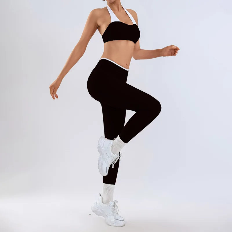 Women's Yoga Sets Fitness Sports Gym Slim Fit Hip-lifting Beautiful Back Suits Workout Casual Running Training Sets