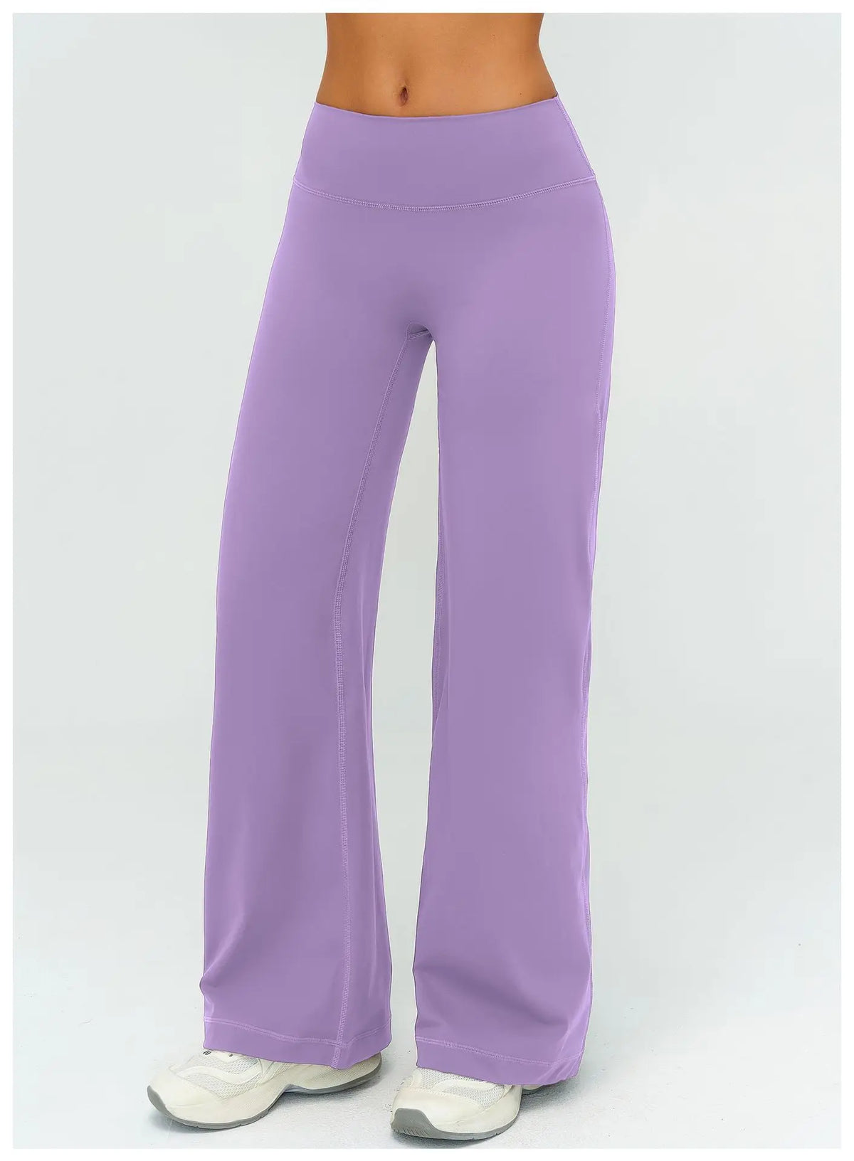 Wide-leg Pants Women Bell-bottoms High Waist Yoga Pants Workout Gym Leggings Naked Feel Pilates Running Cycling Sports Trousers