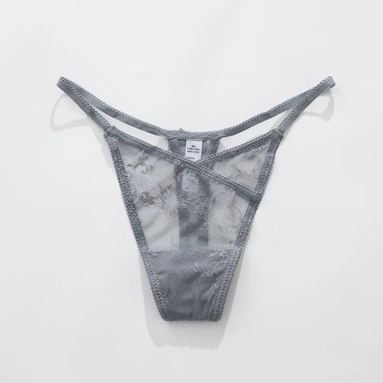 Girls Sexy G String Panties Women Lace Briefs Hollow Out Underwear Thong High Quality Transparent Underpants Lingerie Intimates