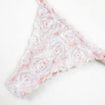 2025 New Sexy Micro Low Waist Bikini Sets Solid Swimwear Women Swimsuit Strappy Brazilian Floral Beachwear Bathing Suit biquini
