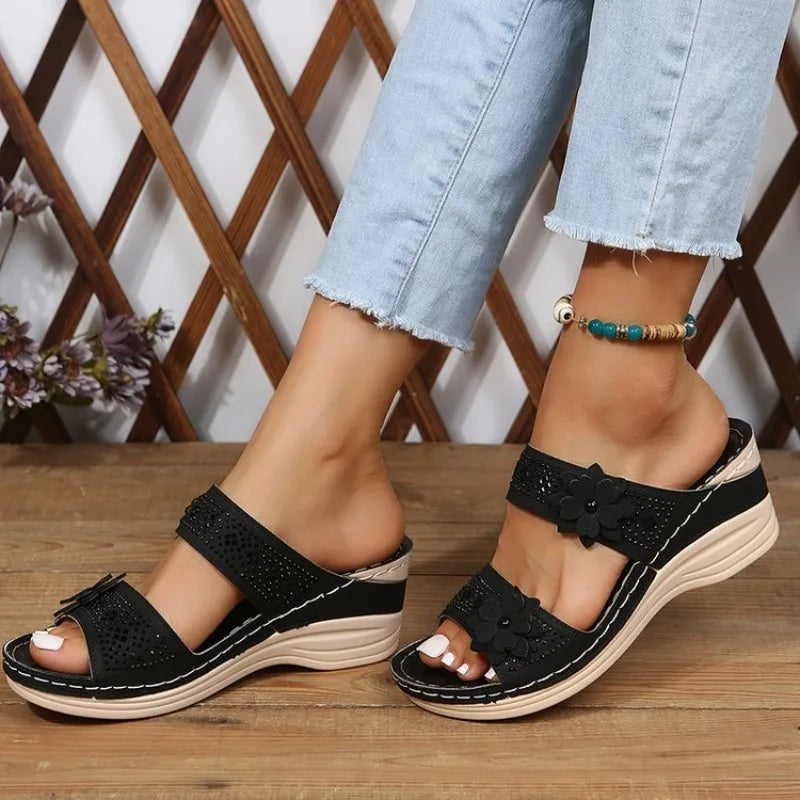 2026 Women's Wedge Suede Upper Comfort Fleece Lining Non-Slip Sole Casual Daily Indoor Outdoor