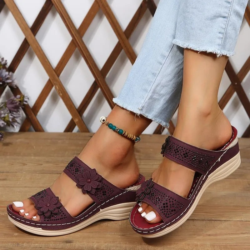 2026 Women's Wedge Suede Upper Comfort Fleece Lining Non-Slip Sole Casual Daily Indoor Outdoor