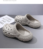 Men Summer Slippers Close Toe Leisure Clogs Soft EVA Anti-slip 2 Way Wear Shoes Couples Indoor Beach Slides Street Sandals
