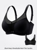 Plus Size Full Cup Women Bra Wireless Thin Gathering Minimizer Brassiere Breathable Mesh Comfortable Lingerie