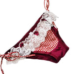 Women's Sexy Bandage Lace-Up Transparent Panty Seamless Cotton Crotch Briefs Buttocks Wrap Knickers Lady Underwear