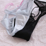 Sexy Pantis Mesh T Pants Thong Cute Transparent Strawberry Cherry Ladies Panties Underwear Low Waist Seamless Lace G-string Wome