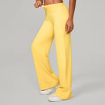 Women Straight Yoga Leg Bottoms Soft Stretchy Fabric Women's Yoga Pants GYM Sweat-Wicking Properties Running Sport Trousers