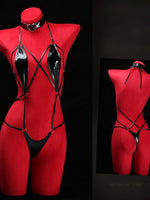 Ladies Sexy Lingerie Cosplay Uniforms Sexy Hollow Bikini One Piece Bodysuit Women Erotic Lingerie Body Socks Set Sleepwear