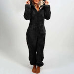 Mode Sourire Vêtements De Nuit Ensemble Plus La Taille Capuche Ensembles Pyjamas pour Femmes Adultes pour Hiver plus size onesie