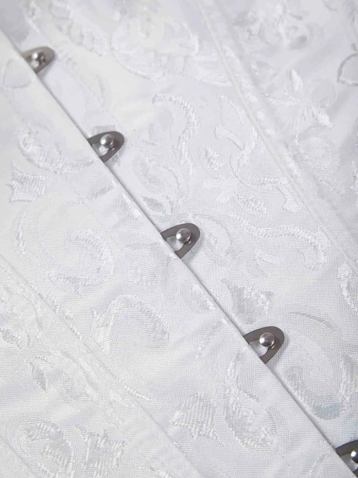 Chest corset with satin ruffled sleeves and waist-tightening palace corset at the back of the shoulder.