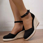 15 Colors Big Size 43 Summer Bohemian Espadrilles Sandals Women Beach Vacation Shoes Comfy Walk High Heels Wedges Sandals