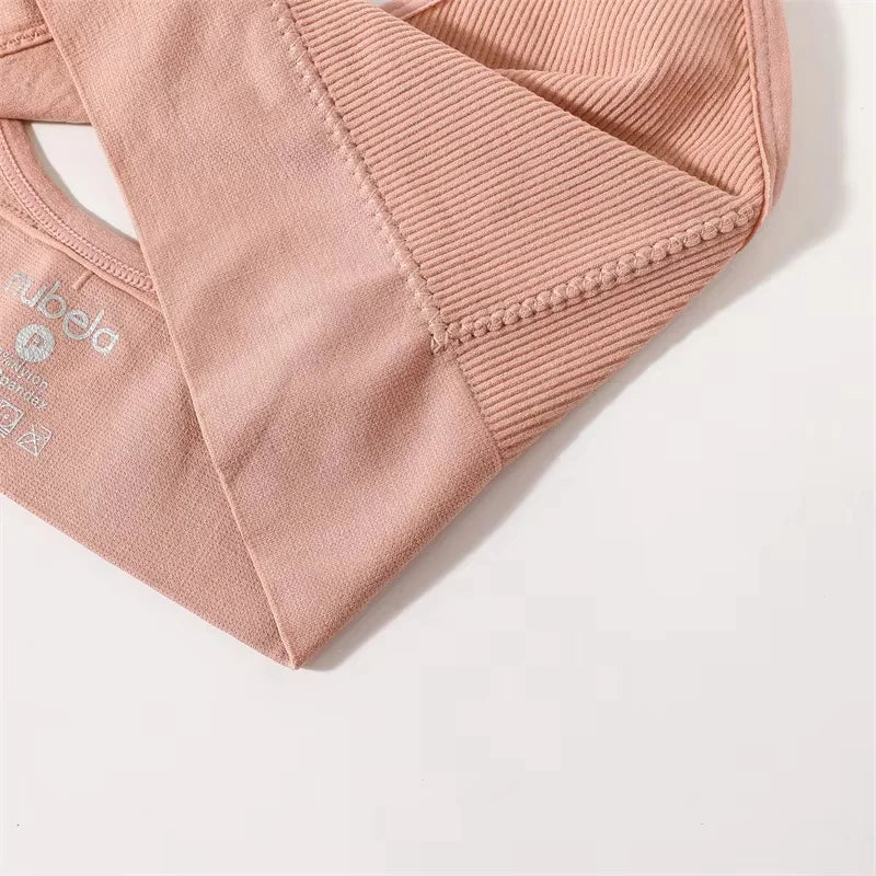 Seamless Bras For Women U-Back Sports Crop Top Sexy Lingerie Non-wire Thin Strap Ribbed No Pads Underwear V Neck Intimates M-XL