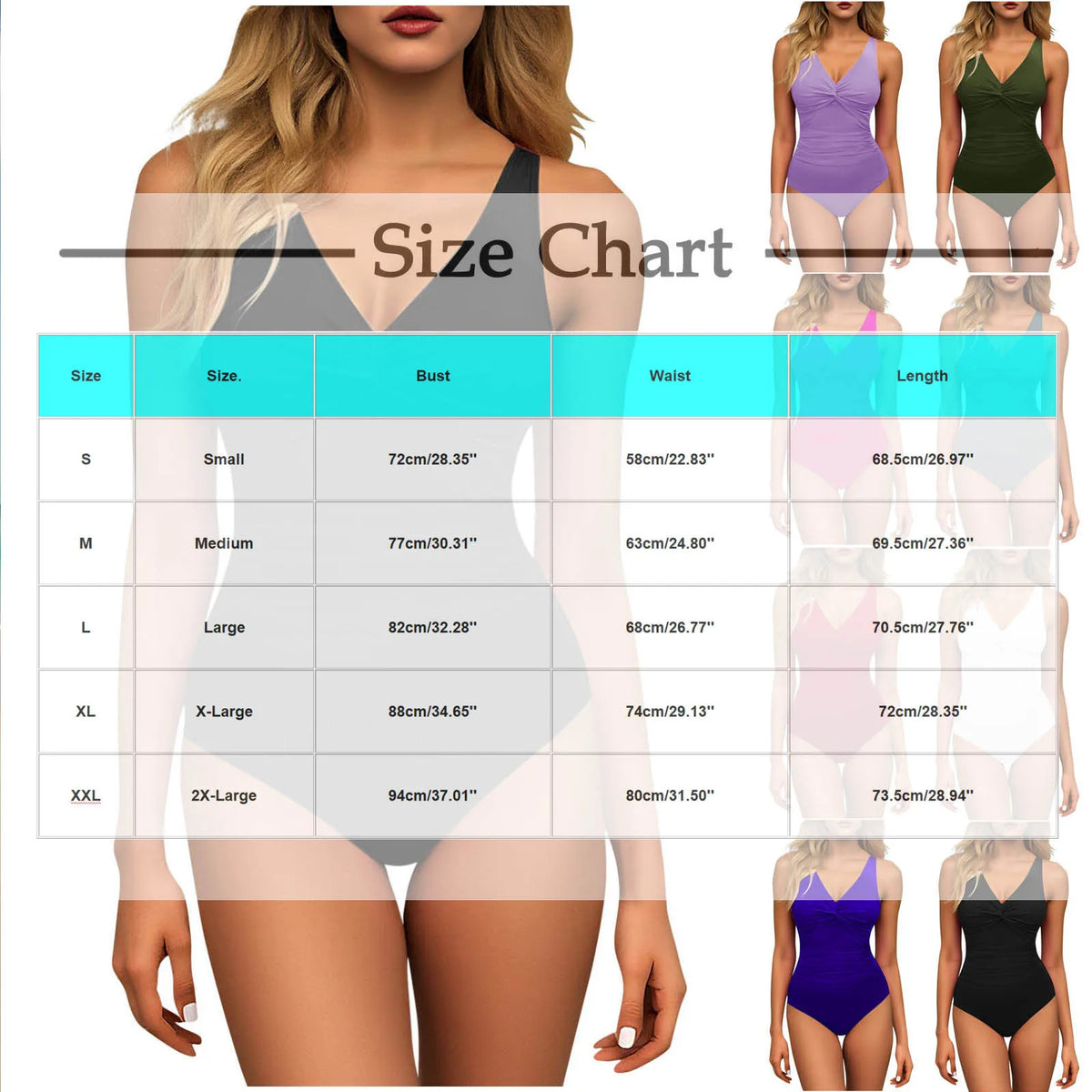 S - XXL Twist Front V Neck Female Swimwear One Piece Swimsuit Women Slim Monokini Backless Bathing Suit Swim Beachwear Bodysuit