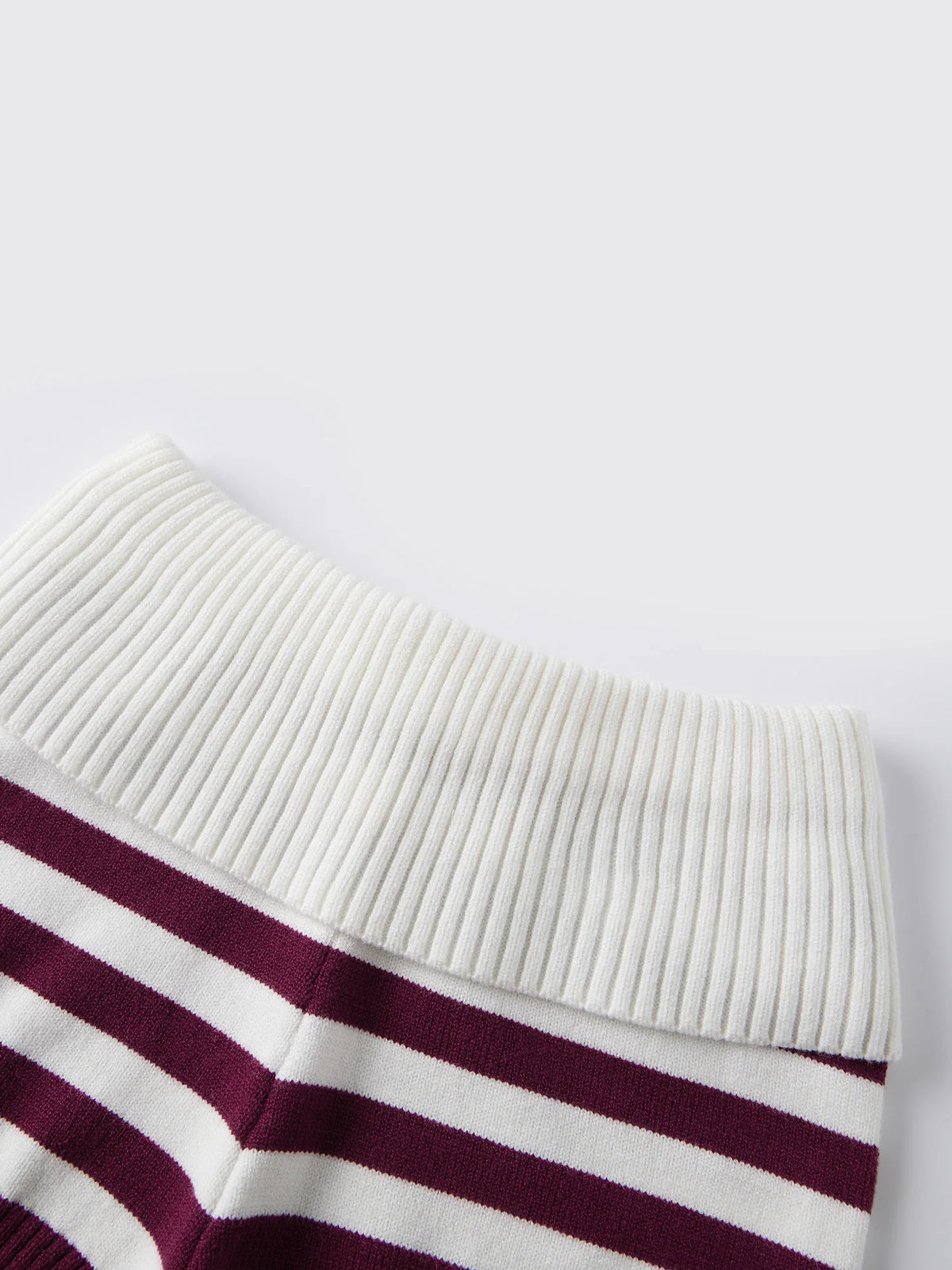 Women Spring Summer Striped Knit Shorts Slim Fold Over Low Rise Mini Shorts for Daily Office Party Club