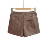 Hot Shorts For Women High Waist Button Curved Design Slim Silhouette For Looks Casual Stylish Daily American Style Shorts OVOM