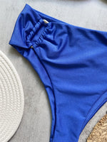 Brown Shiny U Shaped Bikini High Waist Sexy Swimsuit Women 2026 Wrinkled Solid Swimwears Bathing Suit Bandeau Bikinis Sets Mujer