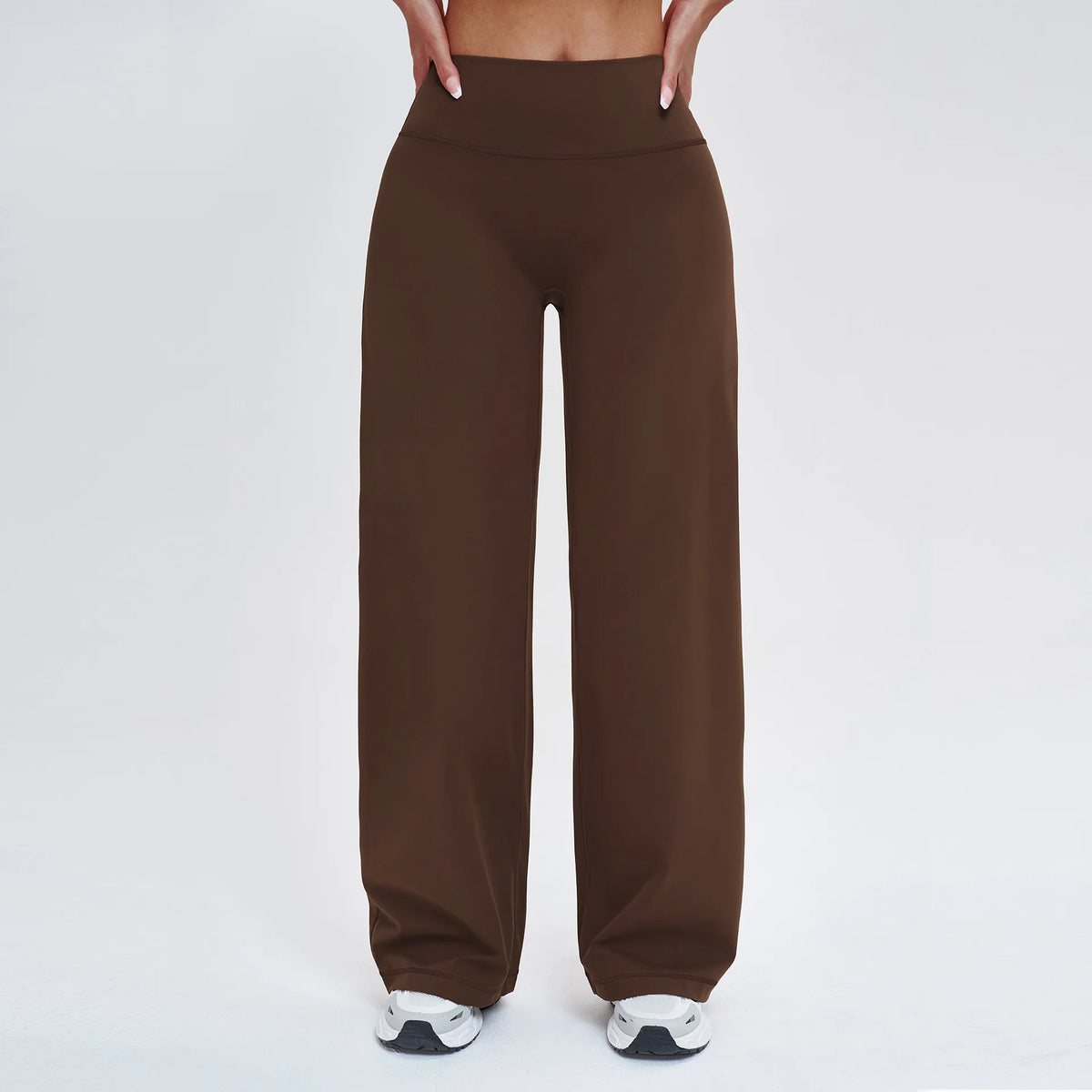 Wide-leg Pants Women Bell-bottoms High Waist Yoga Pants Workout Gym Leggings Naked Feel Pilates Running Cycling Sports Trousers
