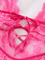 Womens Lace Bodysuit Halter Soft Comfortable Underwear
