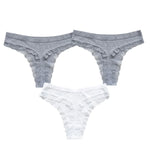 3Pcs/Set Cotton Panties Women G-string Female Underpants Sexy Lingerie Seamless Underwear Low Rise Panties M-XL Intimates