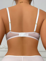 sheer and embroidery sexy Minimizer Bras for Women Large Bust Full Coverage Lace Plus Size Bra with no padding underwire