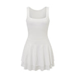 Women’s Summer Tank Dress for Party Club Evening Sleeveless Square Neck A-Line Dress Short Flowy Dress