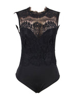 Big Size Lace Bodysuit Women Top Sexy Female Jumpsuits Lingerie Underwear Open Crotch Teddy Femme Overalls Hollow Body Suit 3XL