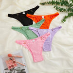 Hollow Out Breathable Seamless Underwear Thong Women's Sexy Hot Women'S Thin Belt Adjustable Low Female Underwear