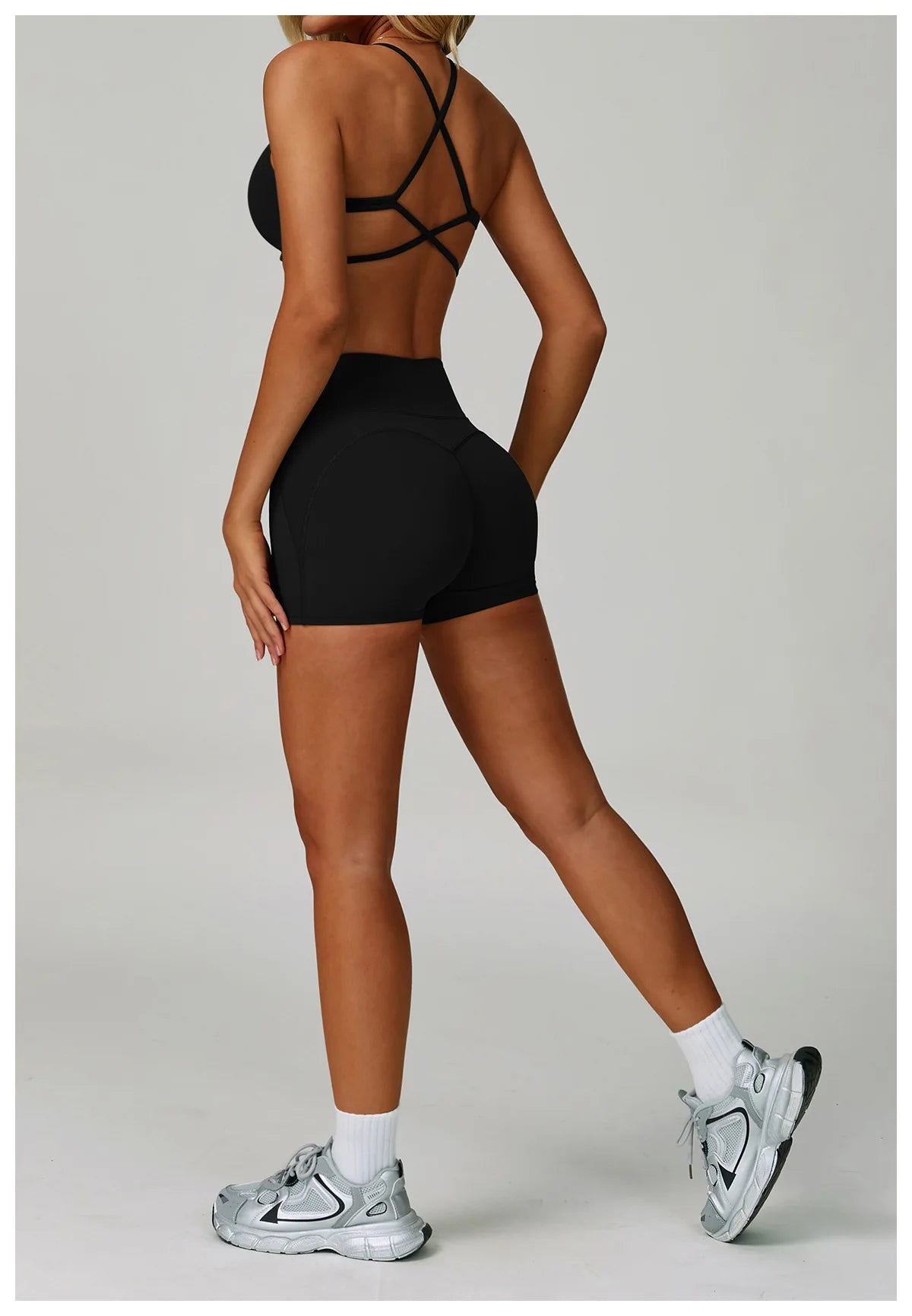 Gym Bras Cross Shoulder Straps Sports Underwear Anti-Sweat Fitness Top Women Yoga Bra Shockproof Crop Top Push Up Workout Tops