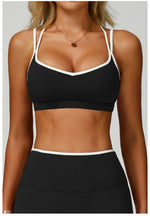 Sexy Back Sports Bra Top Women's Push-Up Yoga Underwear Fitness Top Running Workout Yoga Top Soft Beauty Back Bras Gym Underwear