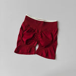 Women's High-Waisted Seamless Yoga Sports Shorts Hip-Lifting Knitted Peach Pants Summer Training Fitness Wear