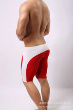 Men's Swimming Trunks Fitness Shorts Casaul Beach Vaction Style For Man Color Blocked Drawstring Elastic Waist Beach Shorts KD14